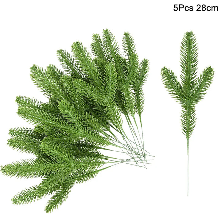 Rynx 5 Piece Christmas Red Berries Artificial Flower Pine Cone Branch Christmas Tree Decorations Ornament Gift Packaging Home DIY Wreath
