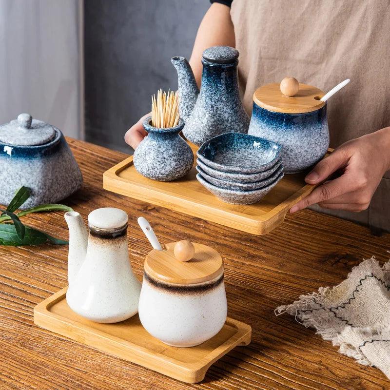 Lisslune | Exquisite Japanese Ceramic Spice Collection for Culinary Excellence