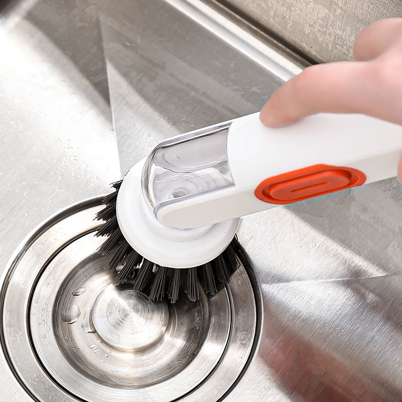 Lisslune | Dish Scrubber Soap Dispenser Brush