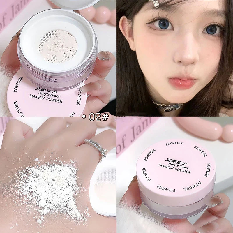 Rynx | Air Setting Loose Powder Transparent White Makeup Matte Long Lasting Oil Control High Coverage Face Concealer Powder Korean Cosmetics