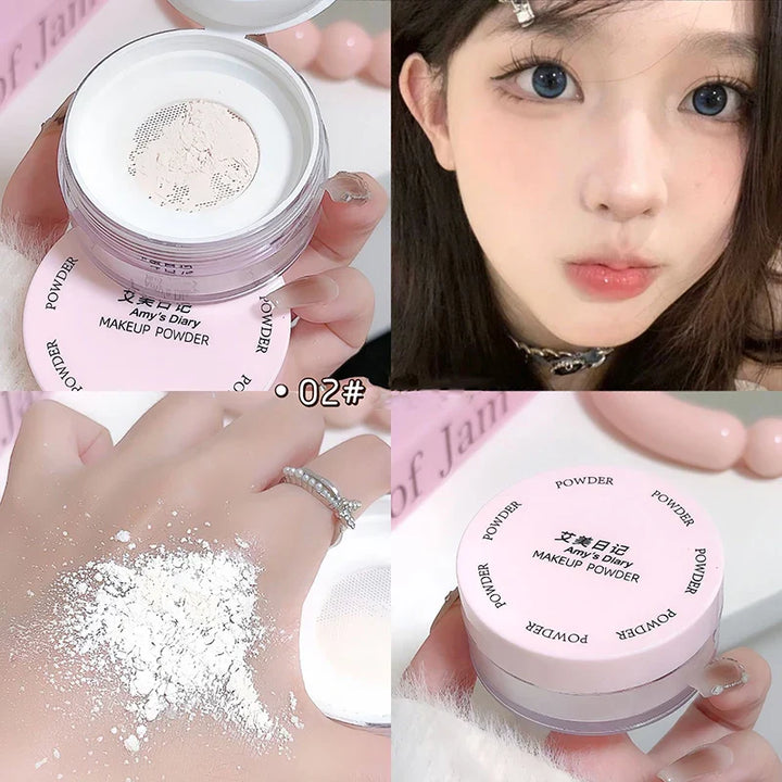 Rynx | Air Setting Loose Powder Transparent White Makeup Matte Long Lasting Oil Control High Coverage Face Concealer Powder Korean Cosmetics