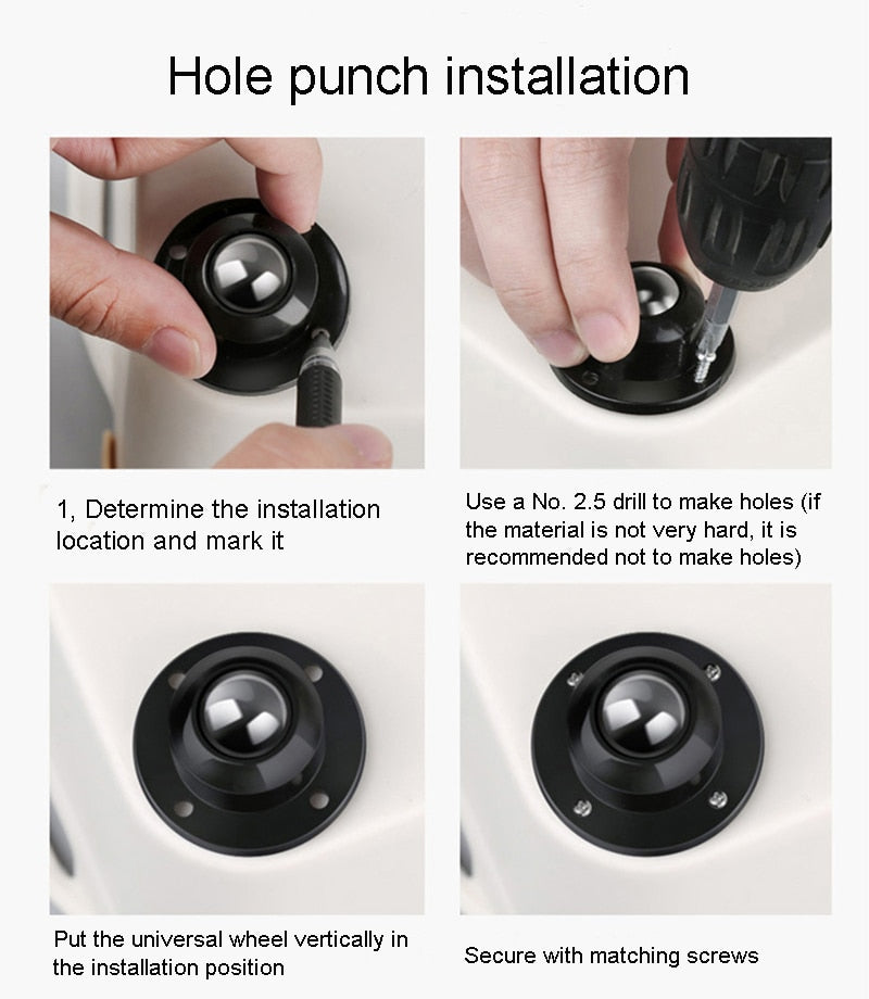 Lisslune | Home Helper Self-Adhesive Mini Furniture Wheels
