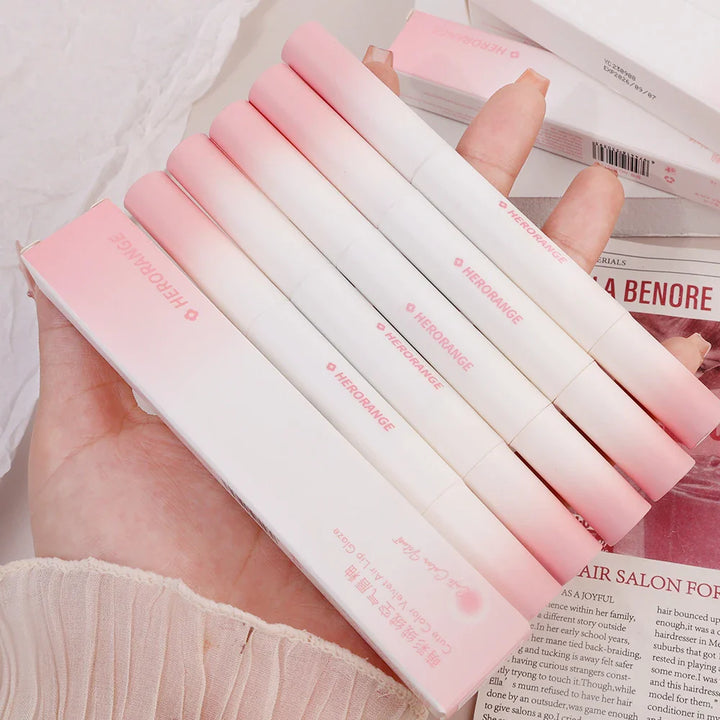 Rynx | Soft Velvet Lip Gloss Nude Matte Liquid Lipstick Waterproof Lip Makeup Pigment Long-lasting Face Cheek Lip Gloss Korean Cosmetics