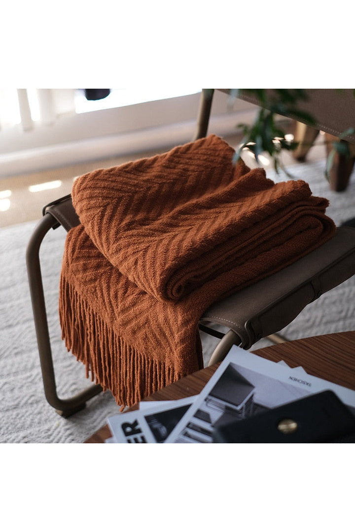 Lisslune | Zack Pattern Dark Academia Blanket