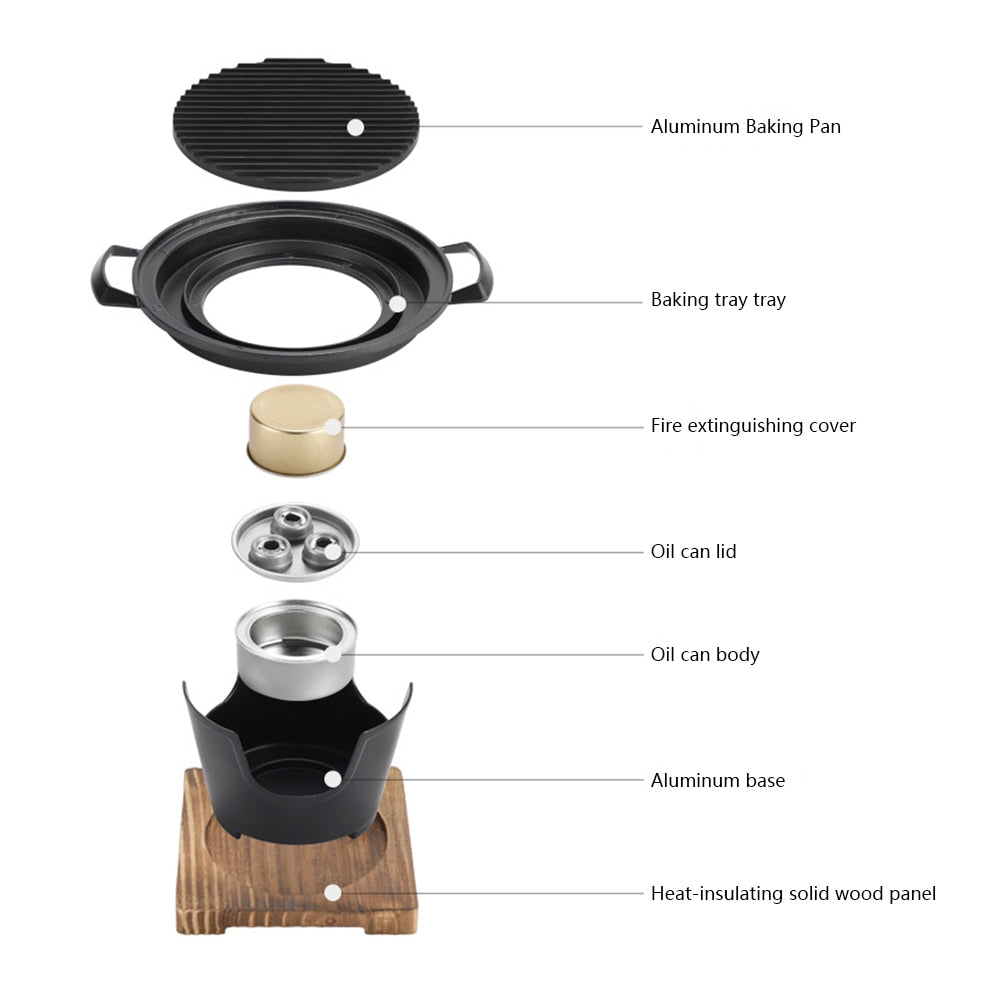 Lisslune | Mini BBQ Non-Stick Japanese Grill