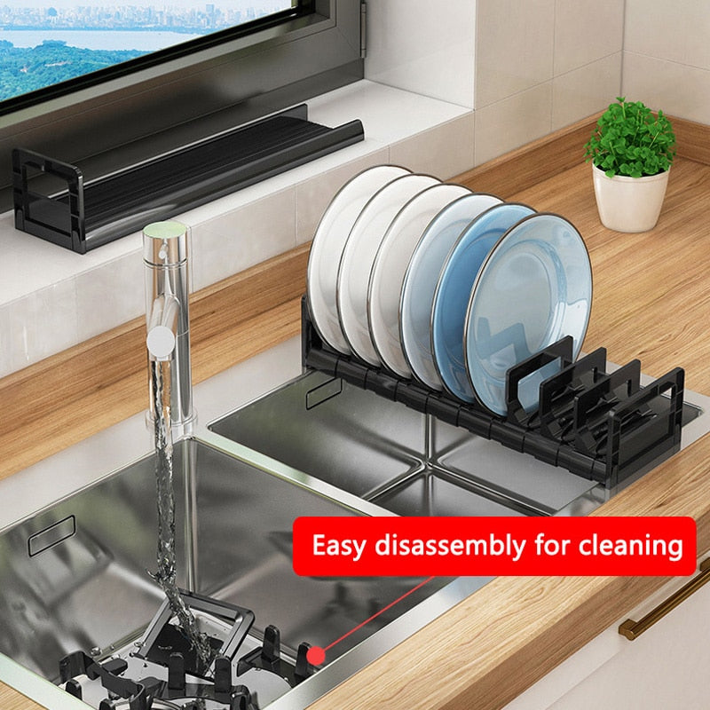 Lisslune | Adjustable Easy Dish Drying Rack