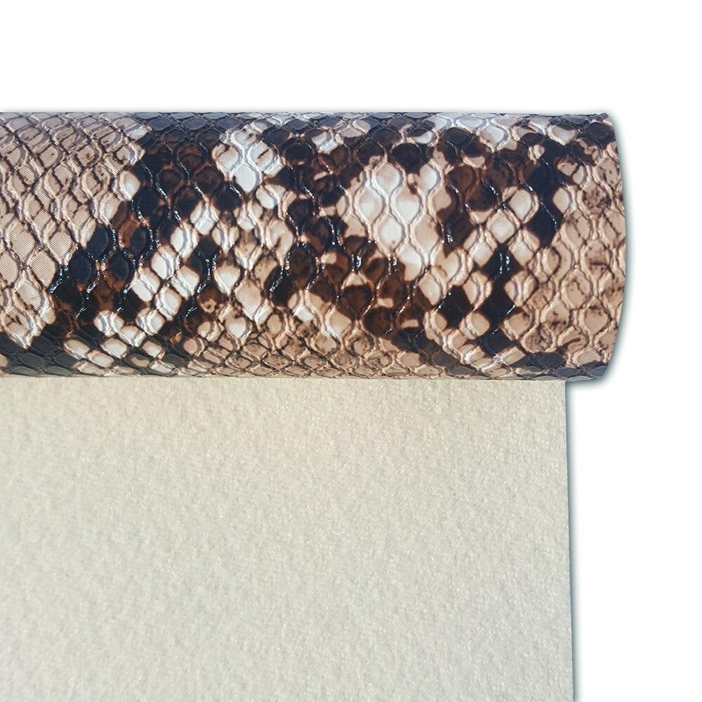Lisslune | Exotic python pattern vegan leather roll for creative handmade accessories