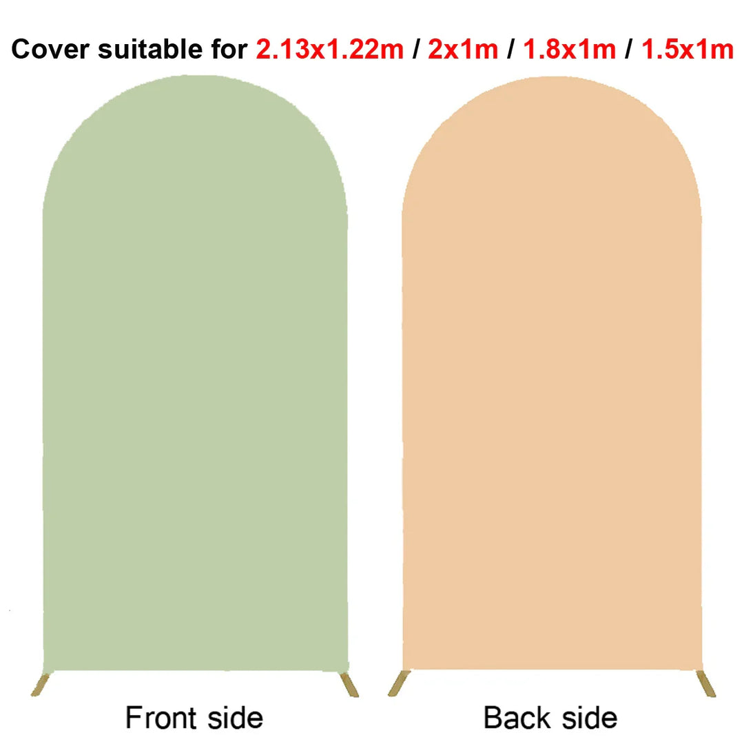 Rynx | 2M Metal balloon arch background stand birthday balloons party backdrop covers photo shoot double-sided elastic fabric background