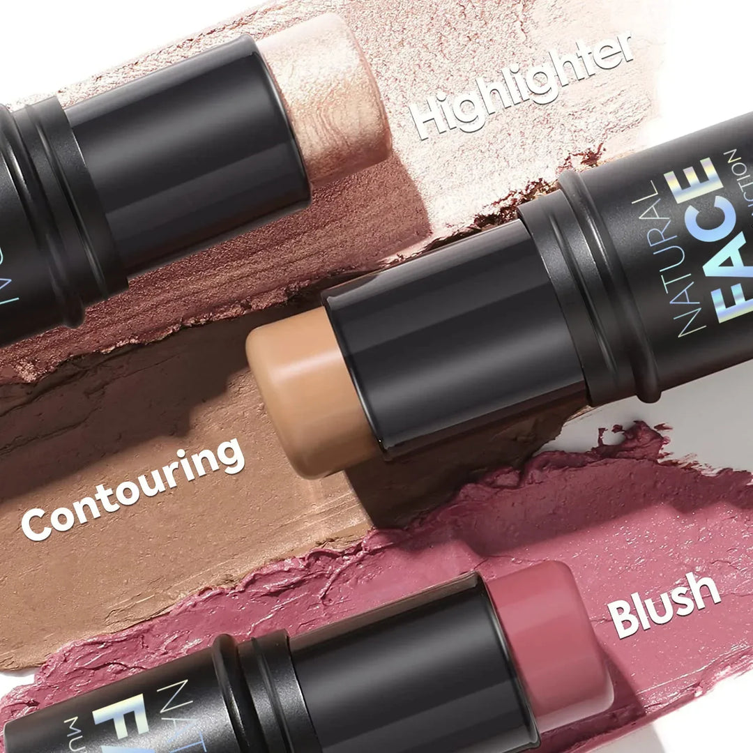 Rynx | Face Contouring Bronzer Highlighter Multifunctional Waterproof Blush Cream Long-lasting Brightening Contouring Shadow Makeup