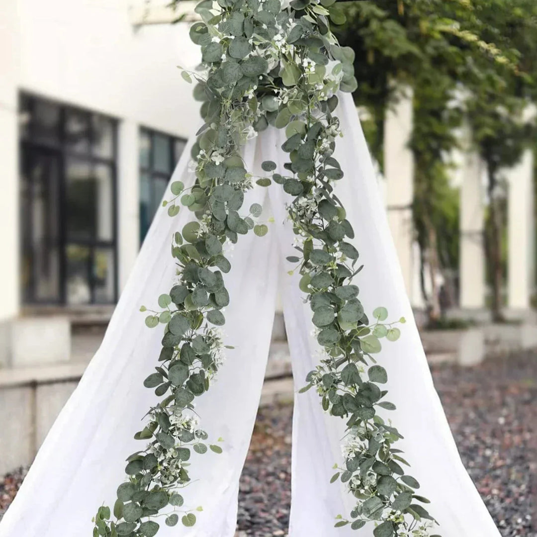 Lisslune | Garland - EucaGreen - Artificial Eucalyptus - 2-piece Set