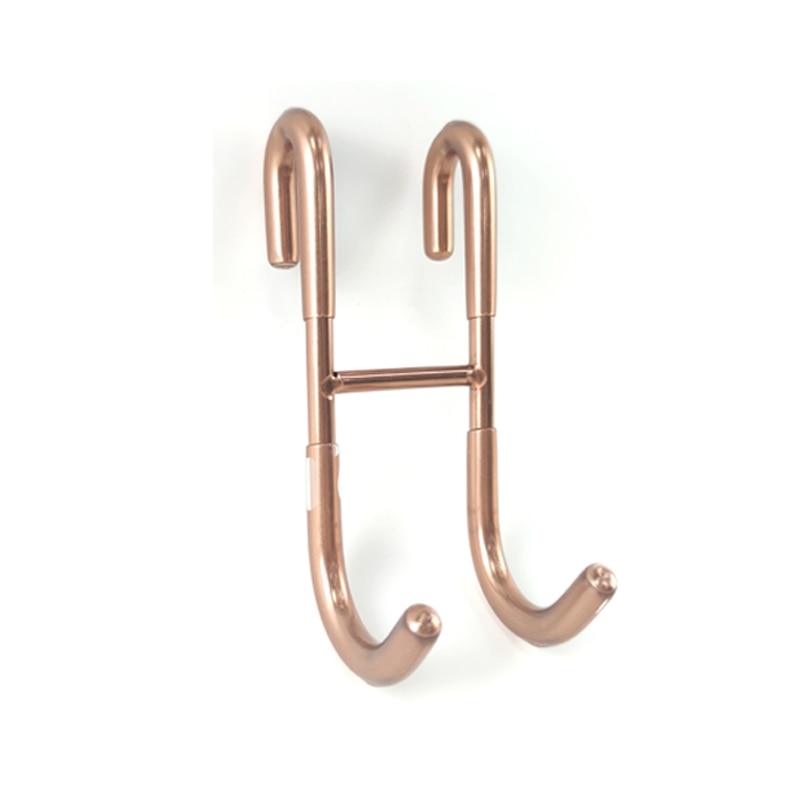 Lisslune | Stylish shower glass door hooks made of stainless steel with soft silicone grips - Pack of 2