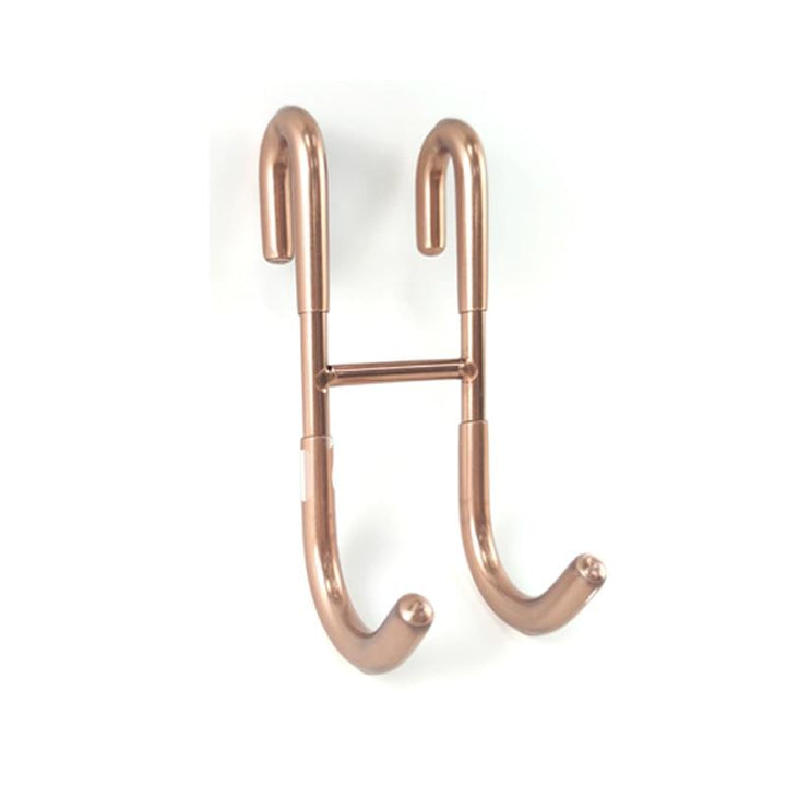 Lisslune | Stylish shower glass door hooks made of stainless steel with soft silicone grips - Pack of 2