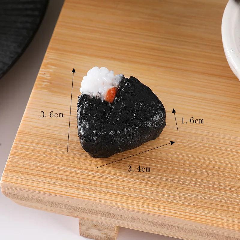 Lisslune | Realistic Artificial Sushi Set - 10pcs Decorative Japanese Rolls for Photography and Home Styling
