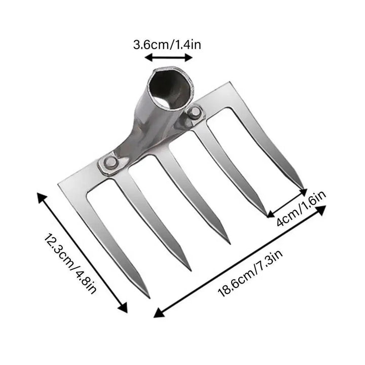 Lisslune | Sustainable Carbon Steel Garden Rake Set for Effective Soil Preparation and Weed Control
