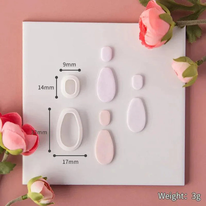 Lisslune | Geometric Elegance Polymer Clay Cutting Tools - Essential for Creative Makers
