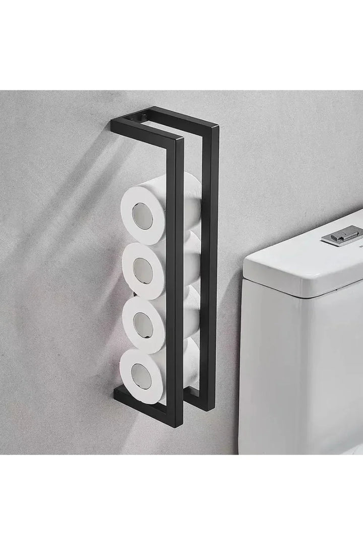 Lisslune | Slim Black Bathroom Shelf