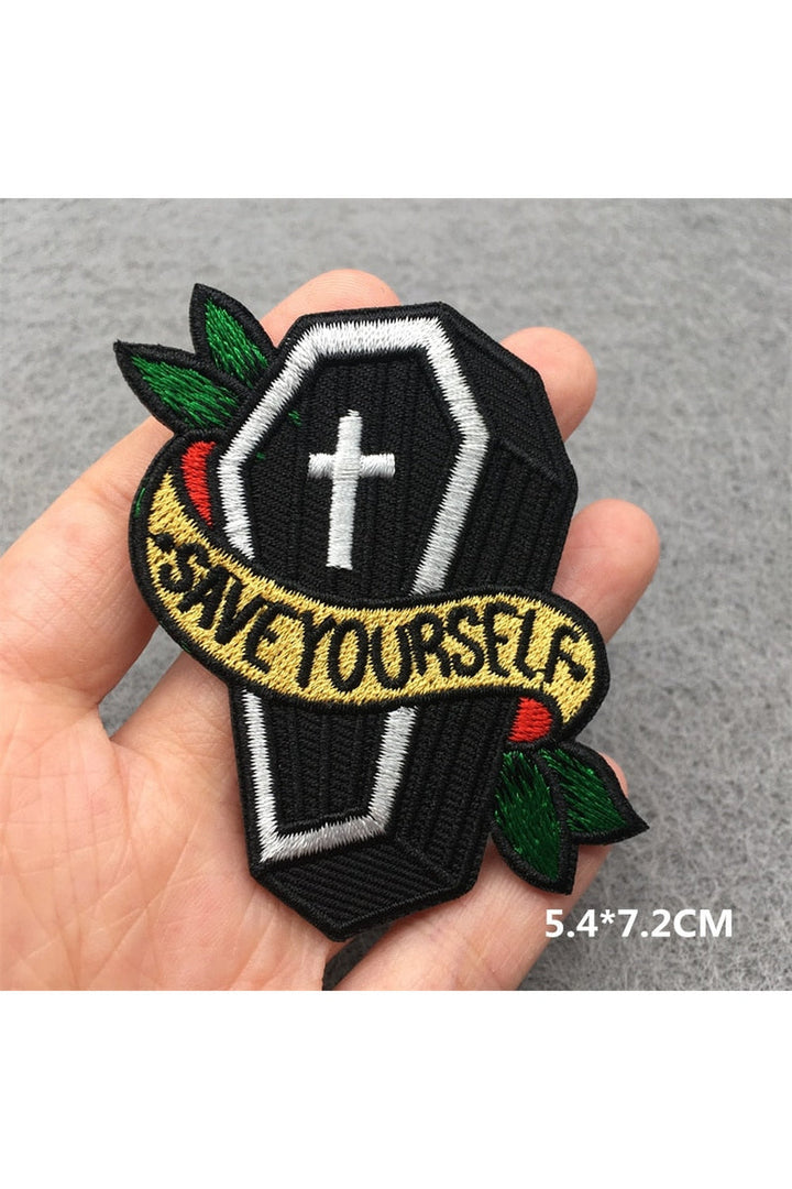 Lisslune | Punk embroidered patch set
