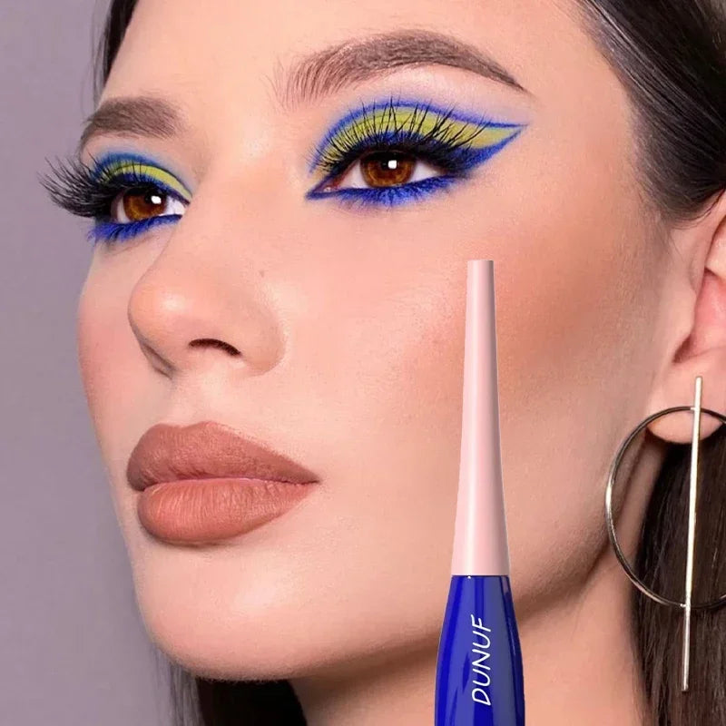 Rynx | Purple Eyeliner Long-lasting Liquid Black Eyeliner Pencil Waterproof Fast-drying Blue White Eyeliner Pencil Korean Cosmetics Tool 18 Colors