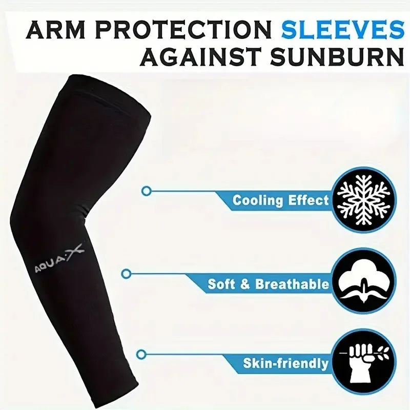 Rynx | 3 Pair of Breathable Sun Protection Sleeves - Breathable & UV-Protected Gear for Sports, Driving & Outdoor Adventures