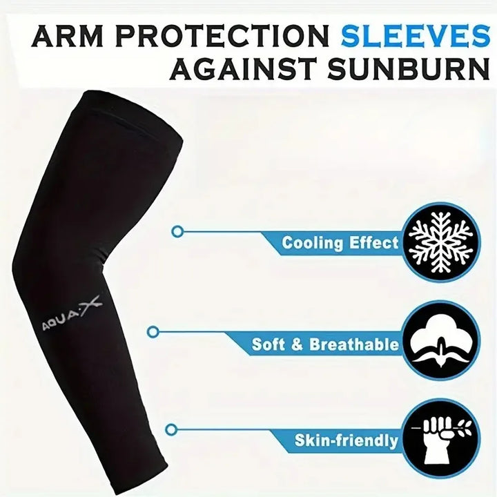 Rynx | 3 Pair of Breathable Sun Protection Sleeves - Breathable & UV-Protected Gear for Sports, Driving & Outdoor Adventures