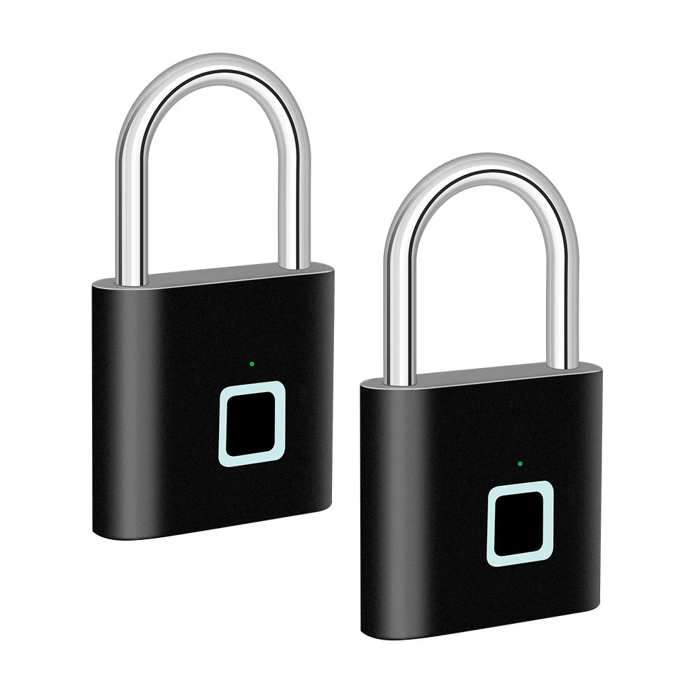 Lisslune | Smart Fingerprint Padlock with USB Charging & Waterproof Design – Titan