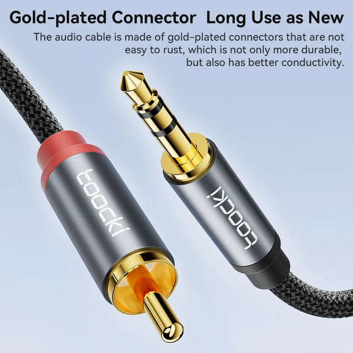 Lisslune | Superior RCA Audio Splitter Cable: Enhance your sound quality with effortless 3.5mm connectivity