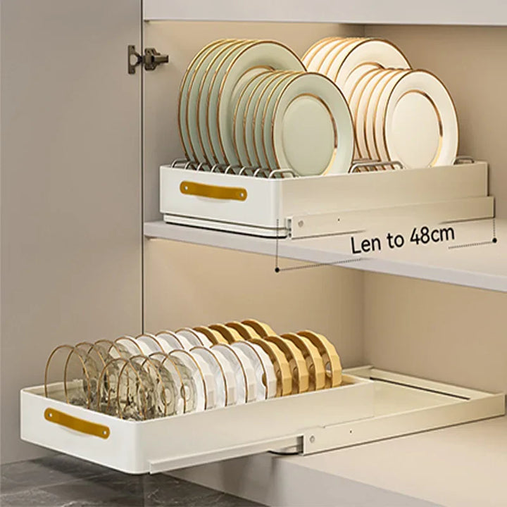 Lisslune | Stainless Store Kitchen Cabinet Pull-Out Sliding Organizer