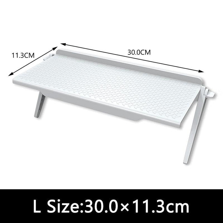 Lisslune | Versatile adjustable desktop stand with integrated media organizer in stylish black or white