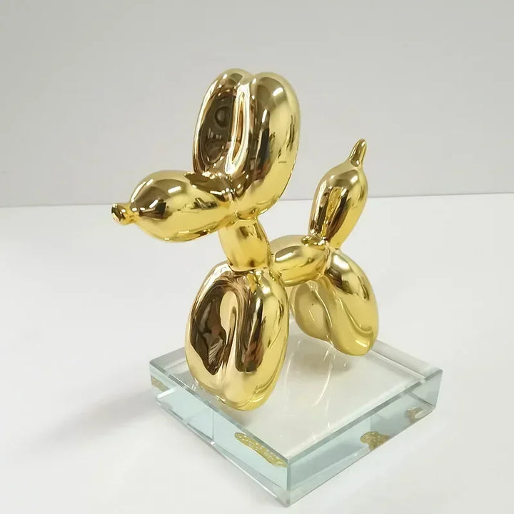 Lisslune | Nordic Balloon Dog Sculpture Resin Animal Ornament Art Sculptures and Figures Craft Home Decoration Room Desktop Accessories