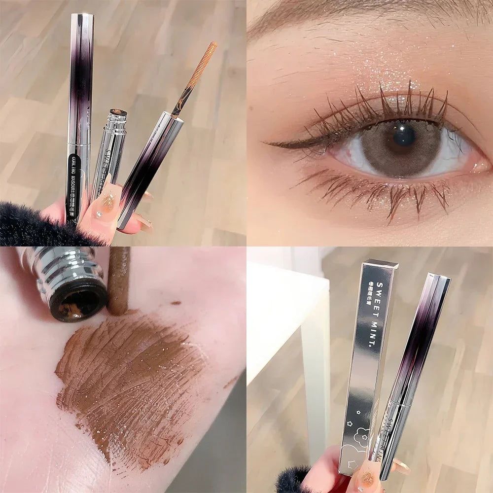 Rynx | Black Metal Beam Type Head Mascara 3D Extended Eyelashes Extra Volume Waterproof Natural Eyelashes Women Makeup Korean Cosmetics