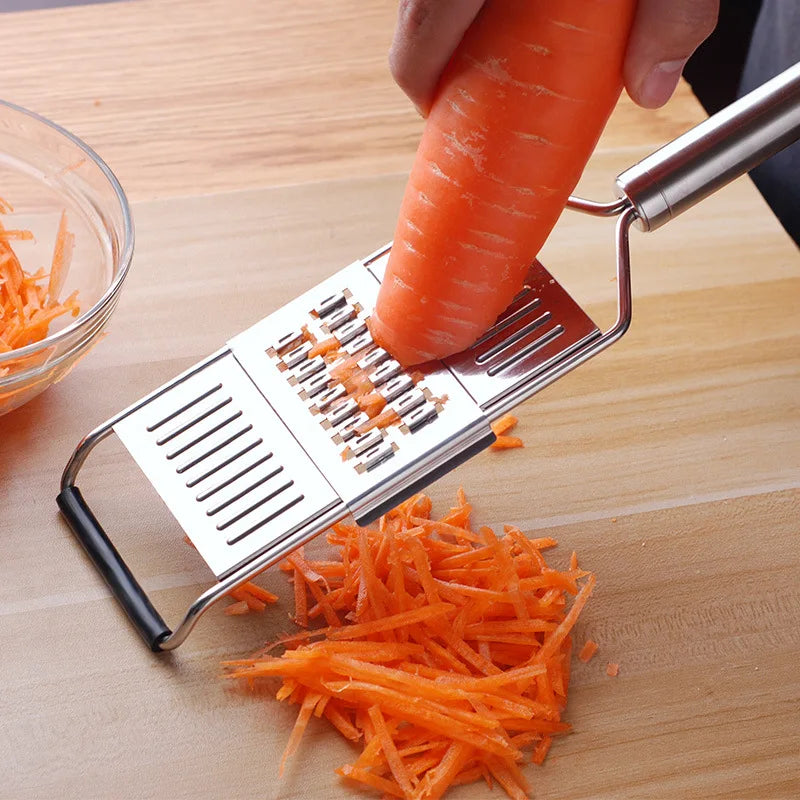 Lisslune | Stainless Steel Chopper Cutter Grater | Portable Handheld Vegetable Slicer | Easy to Clean Multifunctional Kitchen Tool