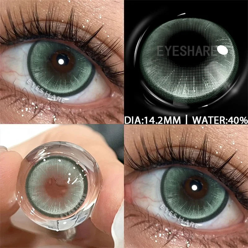 Rynx | Color contact lenses for the eyes 1 pair Korean fashion lenses Y2k Colorcon cosmetic brown lenses gray lenses green contact lenses
