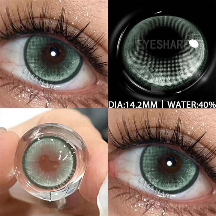 Rynx | Color contact lenses for the eyes 1 pair Korean fashion lenses Y2k Colorcon cosmetic brown lenses gray lenses green contact lenses