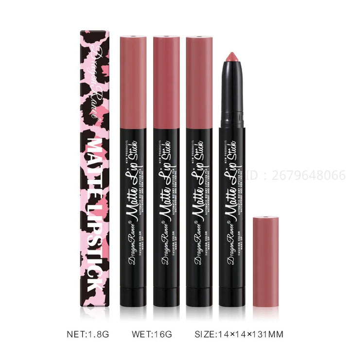 Rynx | Lipstick Improved Lip Shape Lipstick Makeup Waterproof Sexy Matte Plumping Lipstick Long-Lasting Moisturizing Lipstick Makeup
