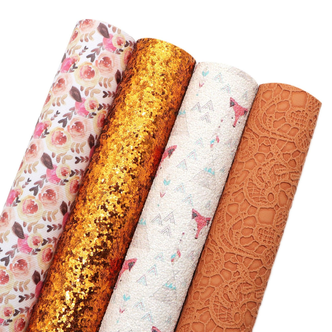 Lisslune | Glamorous Synthetic Leather DIY Craft Kit: Sparkle & Shine Bundle