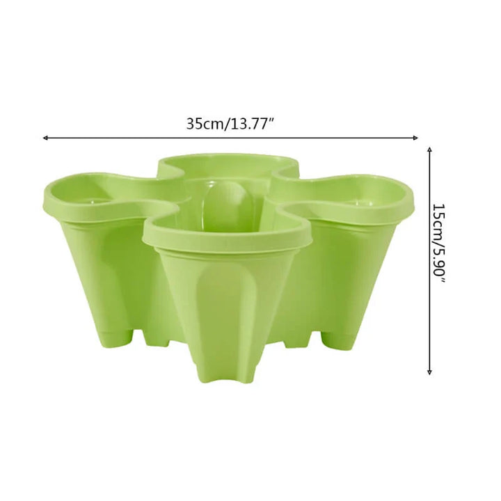 Lisslune | Space-saving stackable plant pots – Vertical planting system with wheels