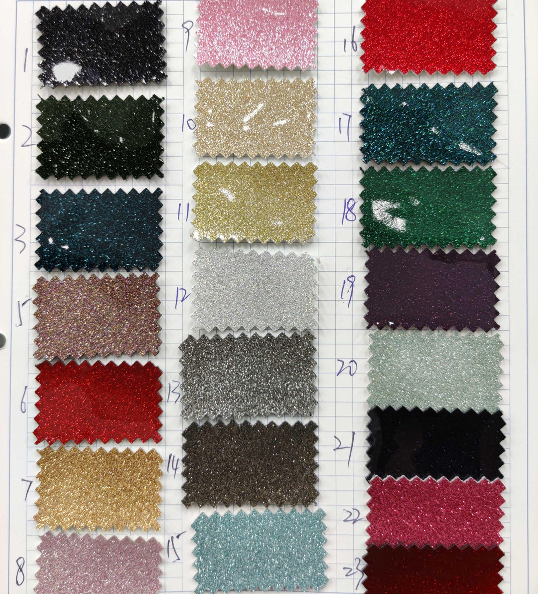 Lisslune | Glamorous Sparkle PU Synthetic Leather Craft Sheet with Mirror Finish