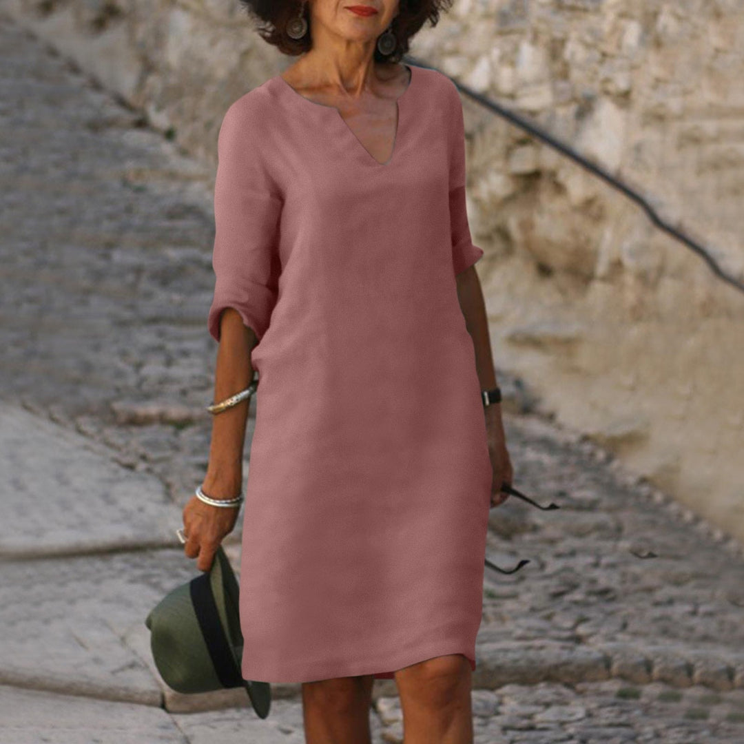 Lisslune | Elegant summer dress with V-neck