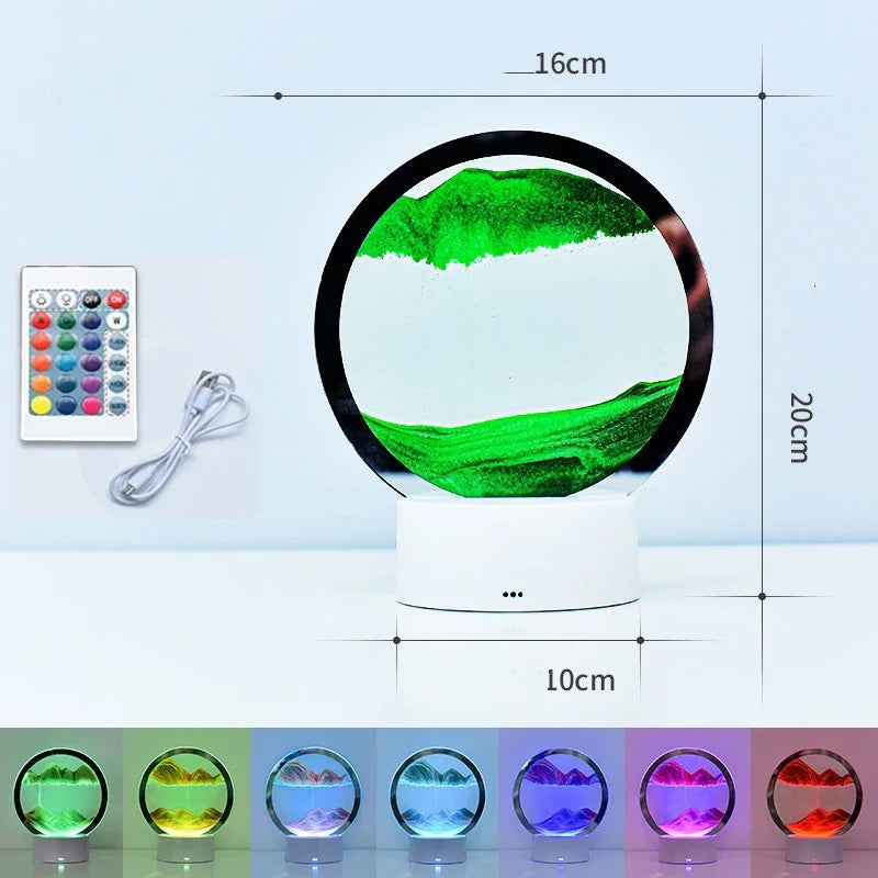 Lisslune | Sandscape Lamp 3D Moving Sand Art