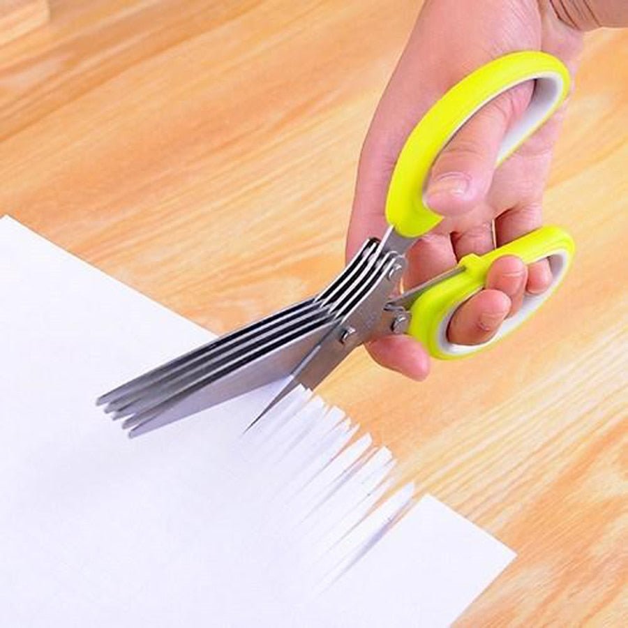 Lisslune | 5-Ring-Multi-Function-Kitchen-Herb-Cutter