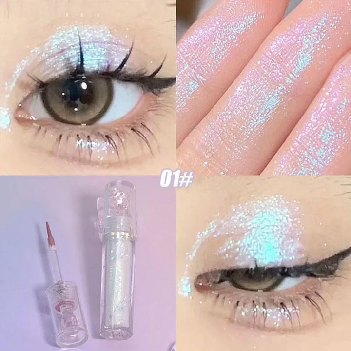 Rynx | Pearl Chameleon Liquid Eyeshadow Diamond Shimmer Fine Sparkling Glitter Eyeshadow Lying Silk Caterpillar Highlighter Quick-Drying