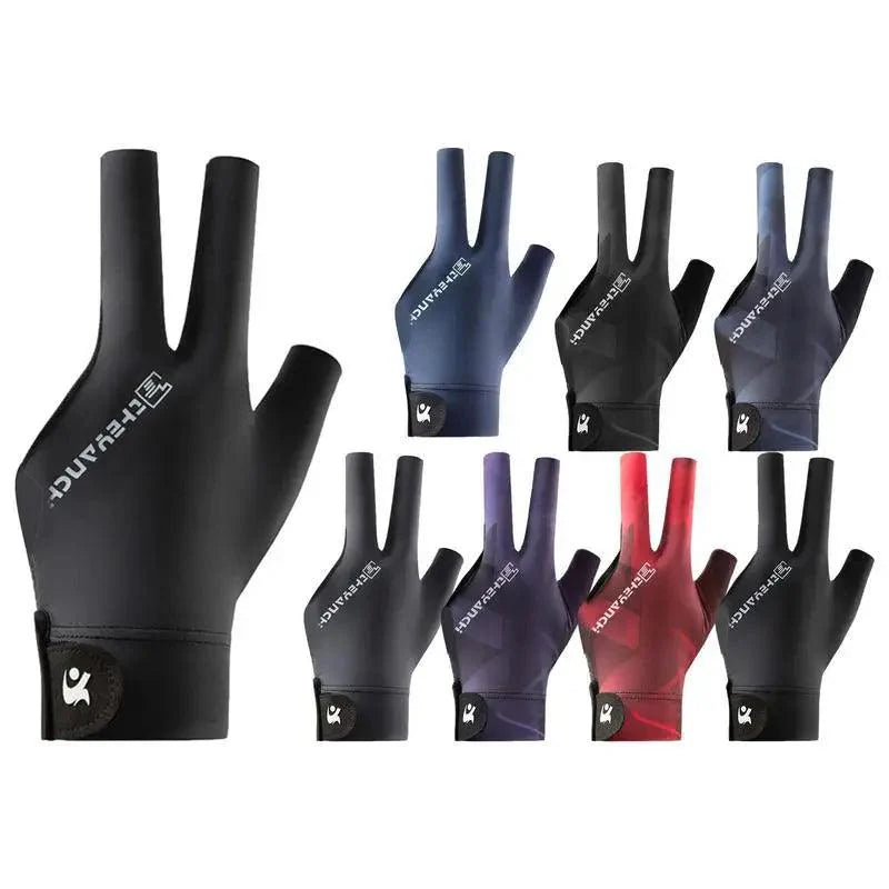 Lisslune | Left-Handed Billiard Glove - Three-Finger Design for Outstanding Performance
