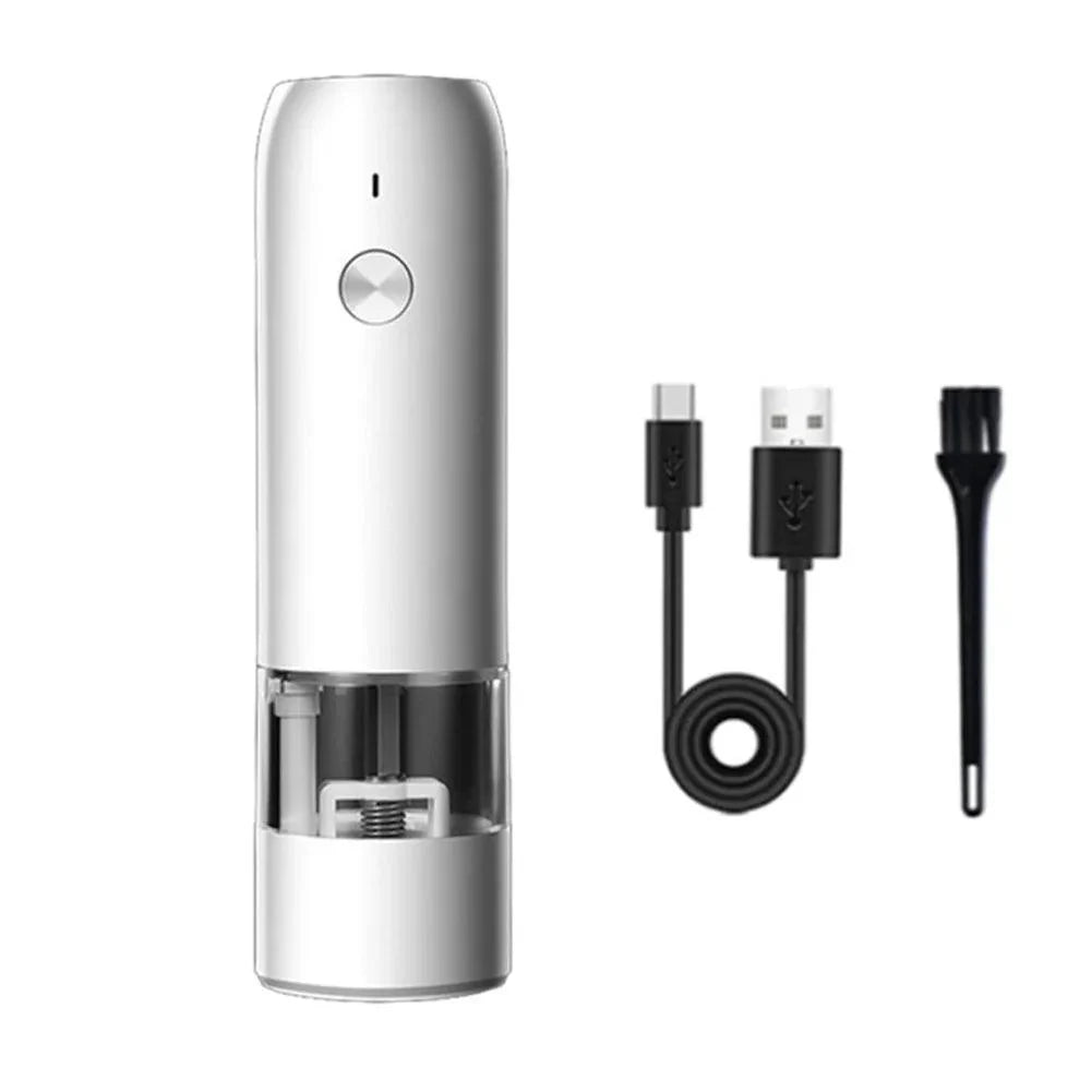 Lisslune | Elegant rechargeable electric pepper mill with adjustable grind levels and integrated LED light