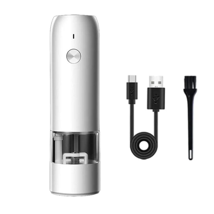 Lisslune | Elegant rechargeable electric pepper mill with adjustable grind levels and integrated LED light