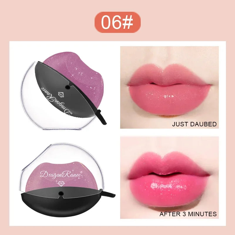 Rynx | Lazy Lipstick Pearl Light Temperature Color Changing Lip Shape Lipstick Velvet Moisturizing Lip Gloss Waterproof Non-Sticky Cup