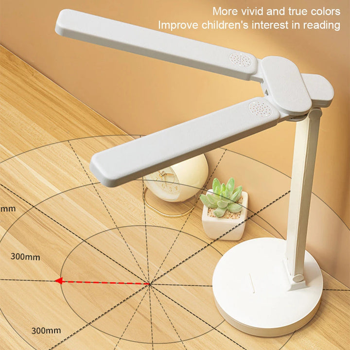 Lisslune | Adjustable Reading Lamp - Rechargeable Dimmable with Phone Table
