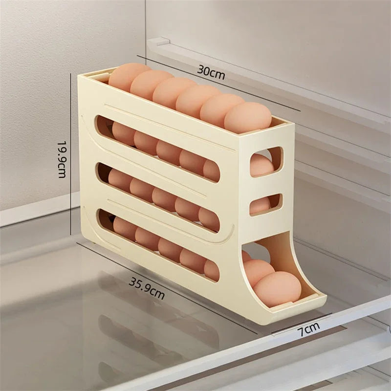 Lisslune | Eggs Dispenser Fridge Organizer Rack