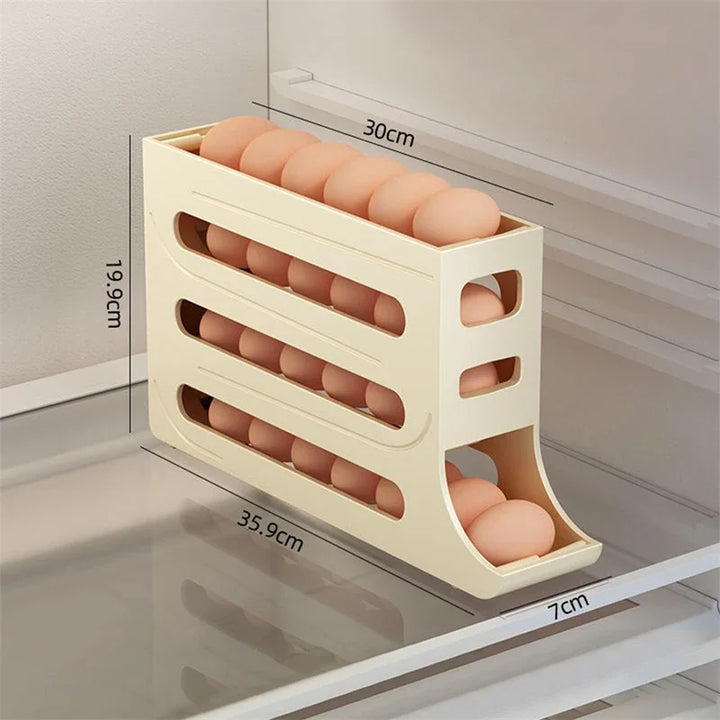 Lisslune | Eggs Dispenser Fridge Organizer Rack