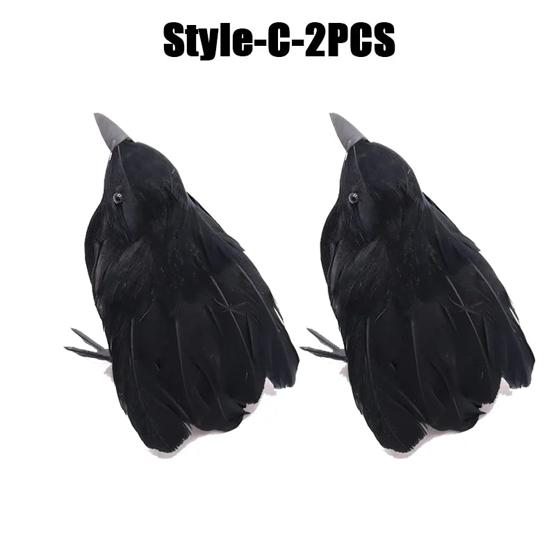 Rynx | Halloween Decoration Simulation Black Crow Raven Bird Repellent Pest Control Pigeon Repellent Garden Decoration Outdoor