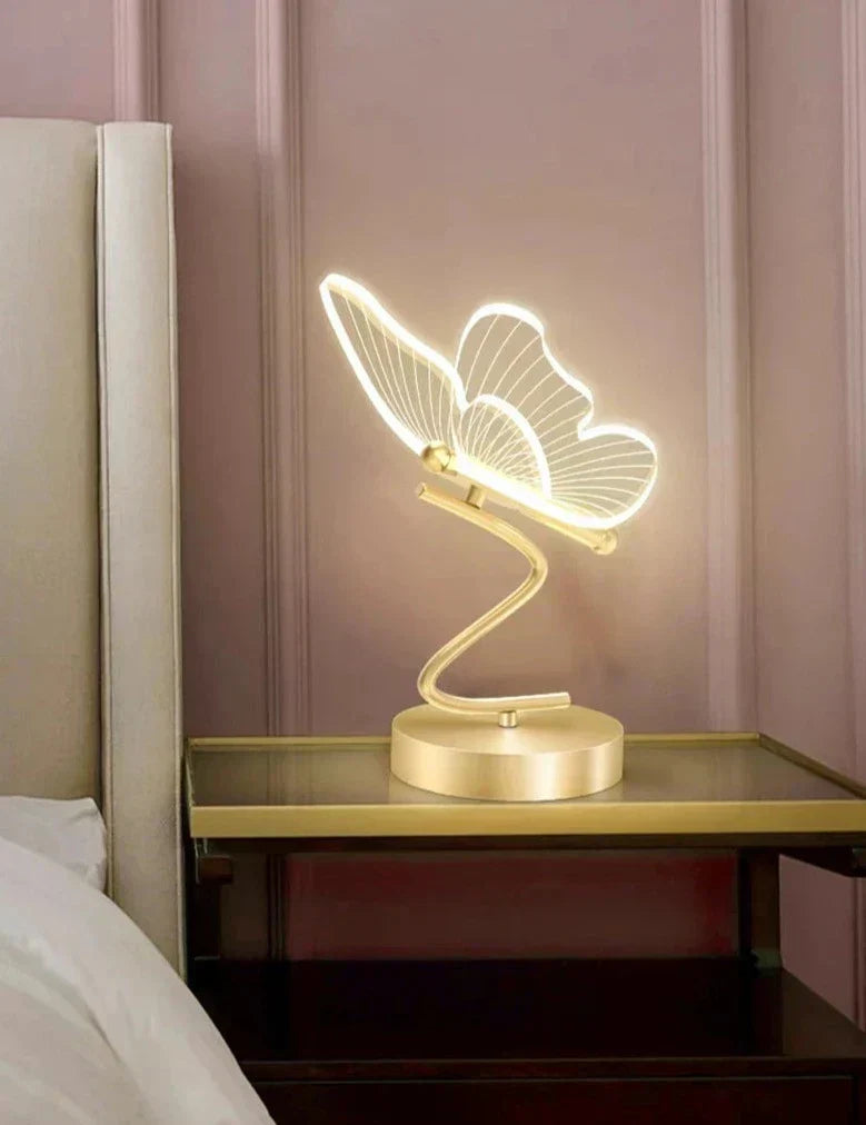Lisslune | Aetherwing™ | LED Butterfly Table Lamp | Modern Design with Adjustable Brightness | Perfect for Living Room & Bedroom